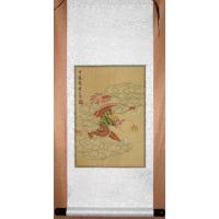 Chinese Red Dragon Scroll Art Painting